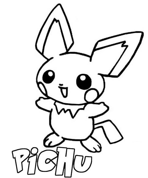 600x718 P Is For Pichu Coloring Page Color Luna
