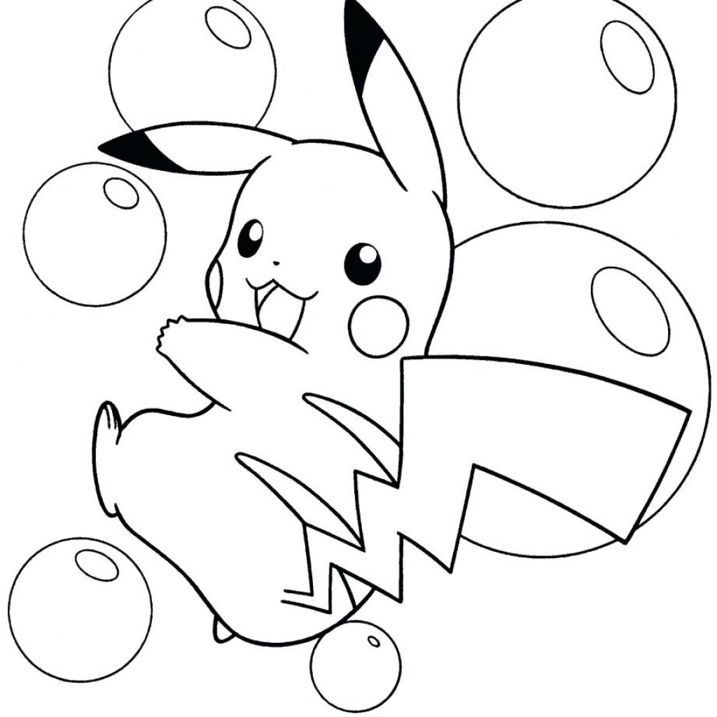 1024x1024 Pichu Coloring Pages To Print Pikachu Raichu Cute Page