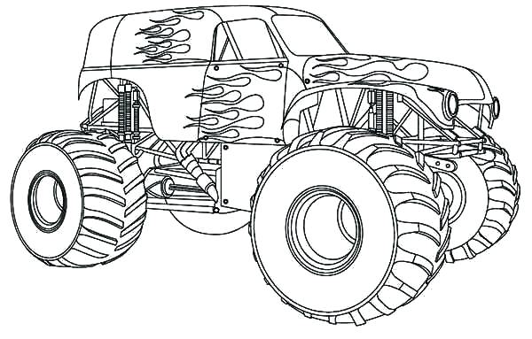 600x383 Truck Coloring Pages