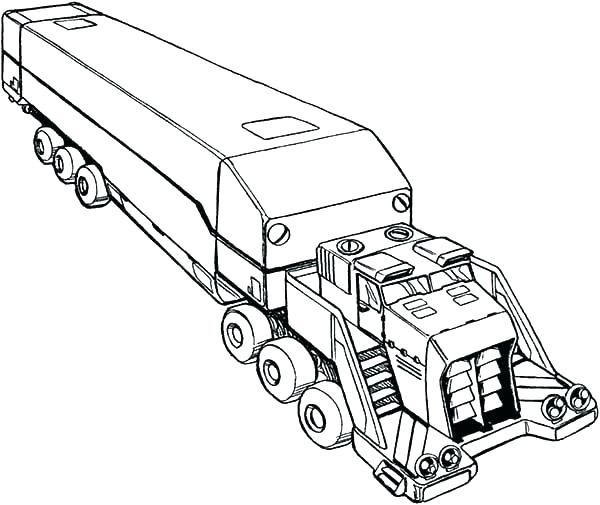 600x505 Semi Truck Coloring Pages Also Big Trucks Coloring Pages Pickup