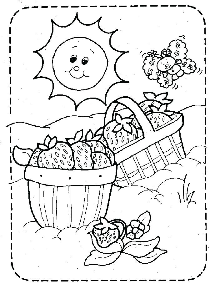 672x924 Picnic Basket Coloring Page Color Book Picnic Basket Coloring Page