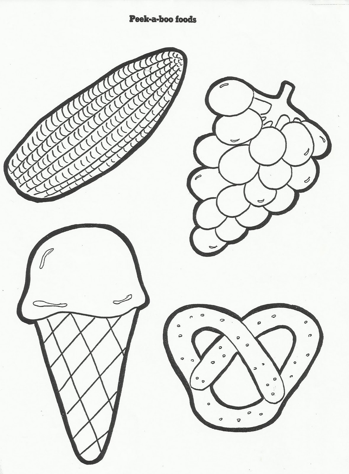 1179x1600 Picnic Food Coloring Pages