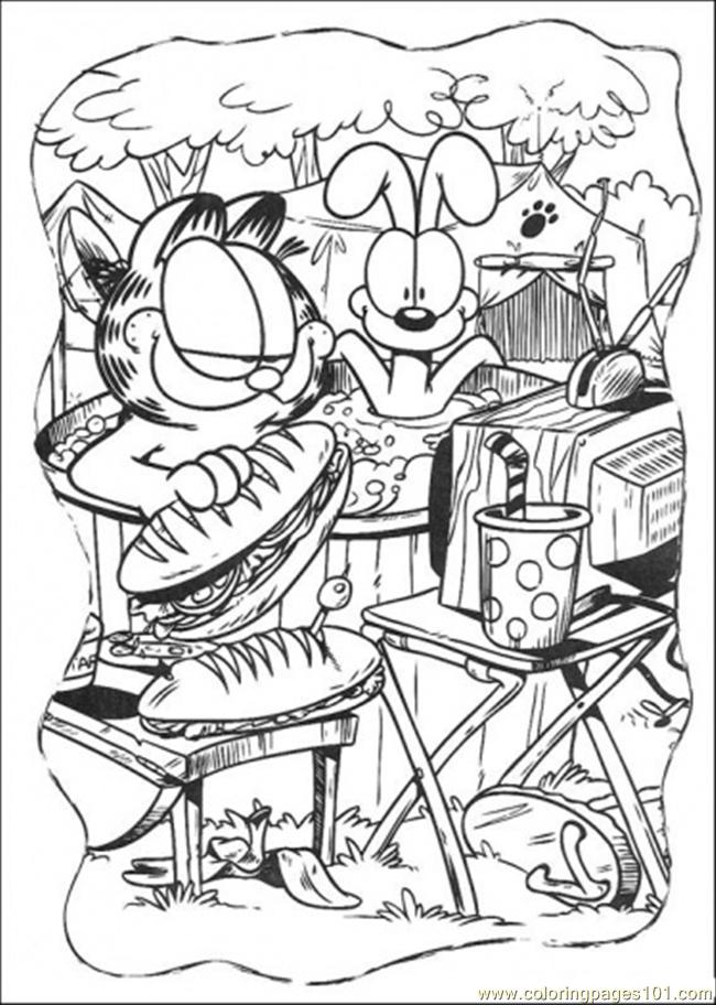 Picnic Coloring Page 650x912 Picnic Coloring Page