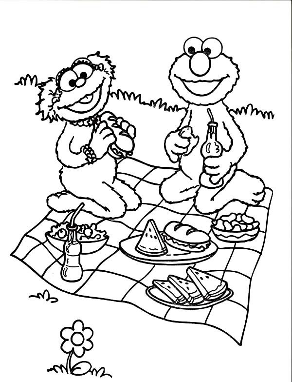 Relaxing And Eating In Picnic Coloring Page Happy National 600x783 Relaxing And Eating In Picnic Coloring Page Happy National