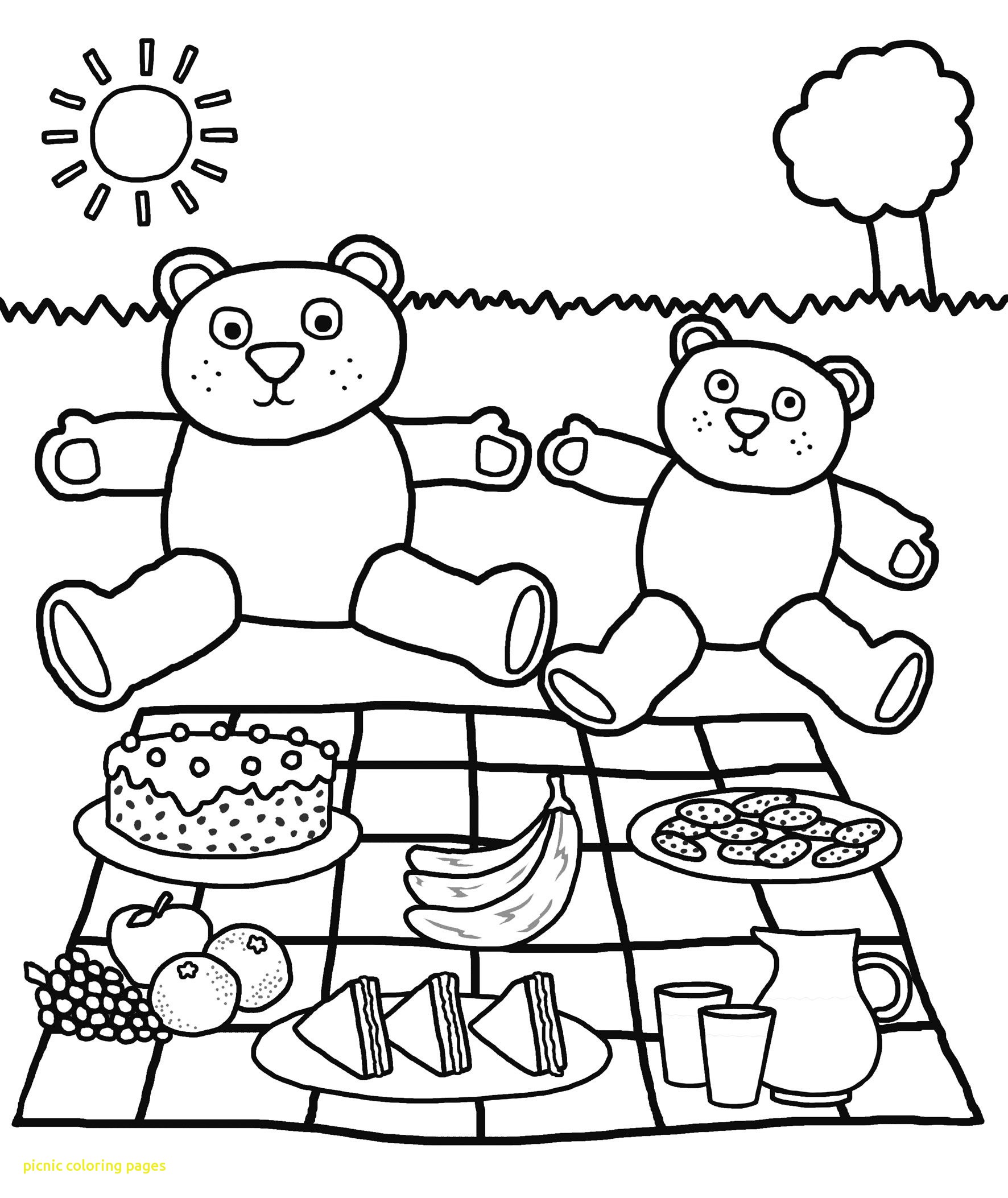 Picnic Coloring Pages With Picnic Spring Coloring Page 46329 Free 1772x2106 Picnic Coloring Pages With Picnic Spring Coloring Page 46329 Free