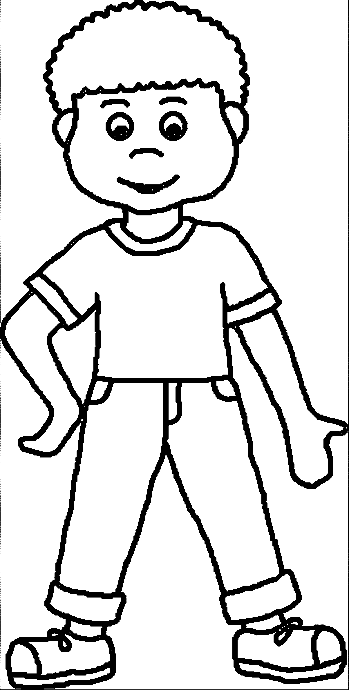 1203x2380 Coloring Pages Of A Boy