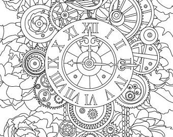 340x270 Adult Coloring Pages Etsy