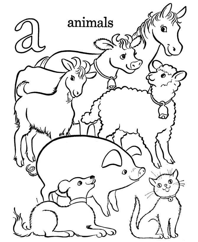 670x820 Farm Animals Coloring Pages