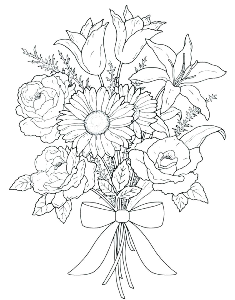 Botany Coloring Pages Realistic Flower Coloring Pages Realistic 752x960 Botany Coloring Pages Realistic Flower Coloring Pages Realistic
