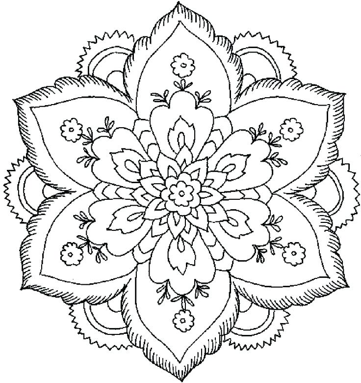 Coloring Pages Flowers Fancy Flowers Coloring Pages About Remodel 736x780 Coloring Pages Flowers Fancy Flowers Coloring Pages About Remodel