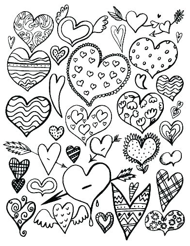Coloring Page Heart Flowers And Hearts Coloring Pages Hearts 392x507 Coloring Page Heart Flowers And Hearts Coloring Pages Hearts