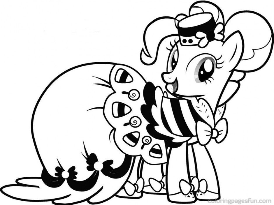 Pinkie Pie Coloring Page 940x704 Pinkie Pie Coloring Page