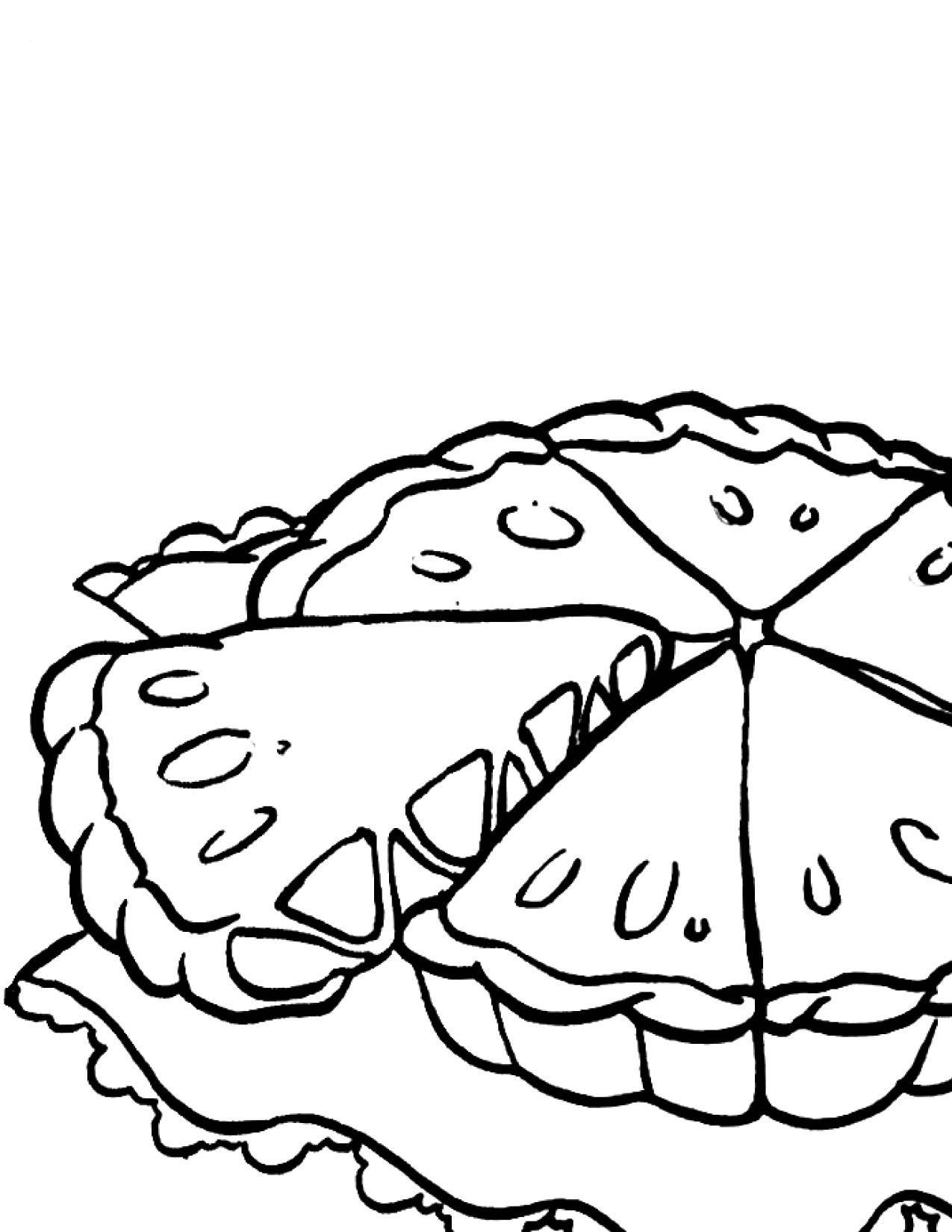 Apple Pie Coloring Page 1275x1650 Apple Pie Coloring Page