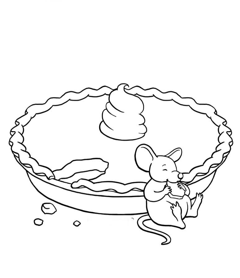 773x894 The Mouse Eat Pie Coloring Pages Fall Coloring Pages