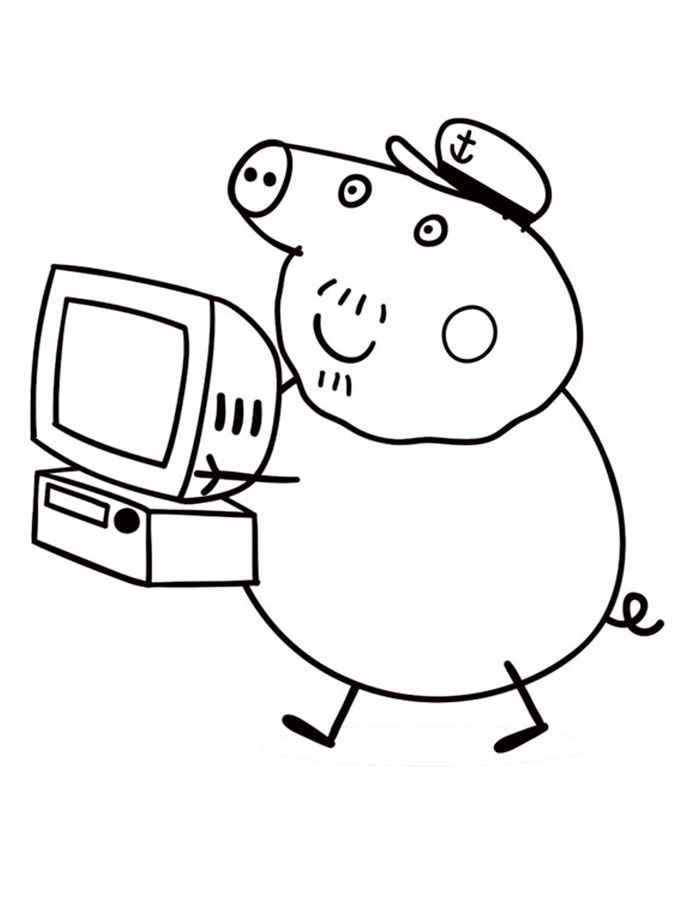 Peppa Pig Coloring Pages 700x900 Peppa Pig Coloring Pages