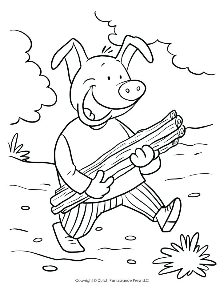728x942 Pig Coloring Pages With Adult Book For Children Fun Page Stick Pig