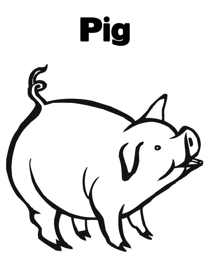 685x886 Free Printable Pig Coloring Pages For Kids Pig Images