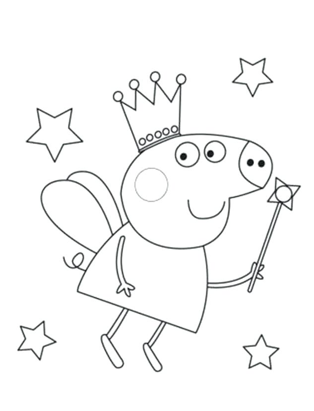 633x827 Peppa Pig Color Pages Coloring Pages Pig Coloring Pages To Print