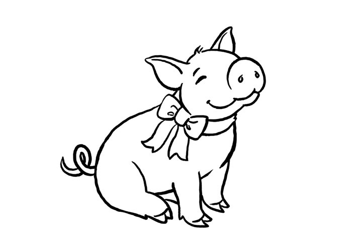 700x500 Cute Pig Coloring Pages Top 93 Pig Coloring Pages Free Coloring