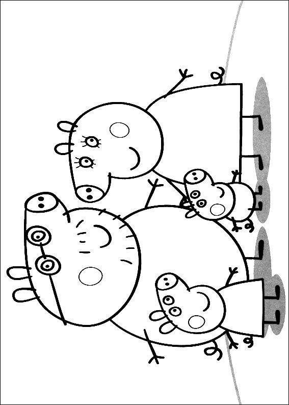 Kids N 20 Coloring Pages Of Peppa Pig 567x794 Kids N 20 Coloring Pages Of Peppa Pig