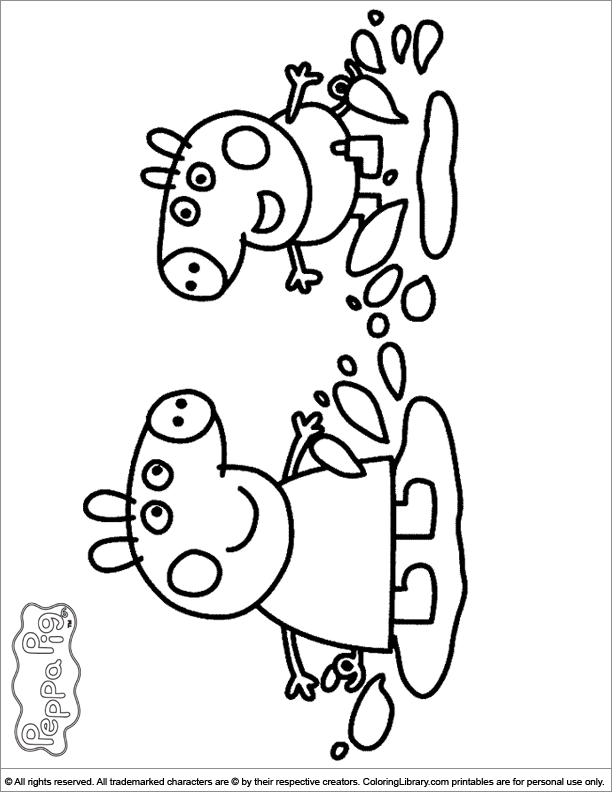 Peppa Pig Coloring Pages In The Coloring Library Michaila'S 612x792 Peppa Pig Coloring Pages In The Coloring Library Michaila'S