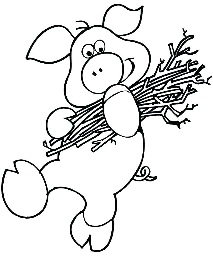 The Three Little Pigs Coloring Pages 700x854 The Three Little Pigs Coloring Pages