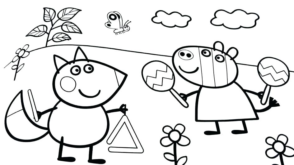 945x532 Elegant Peppa Pig Coloring Pages Free Download 266 For Decor 15