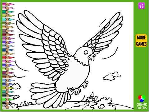 Pigeon Coloring Pages For Kids 480x360 Pigeon Coloring Pages For Kids