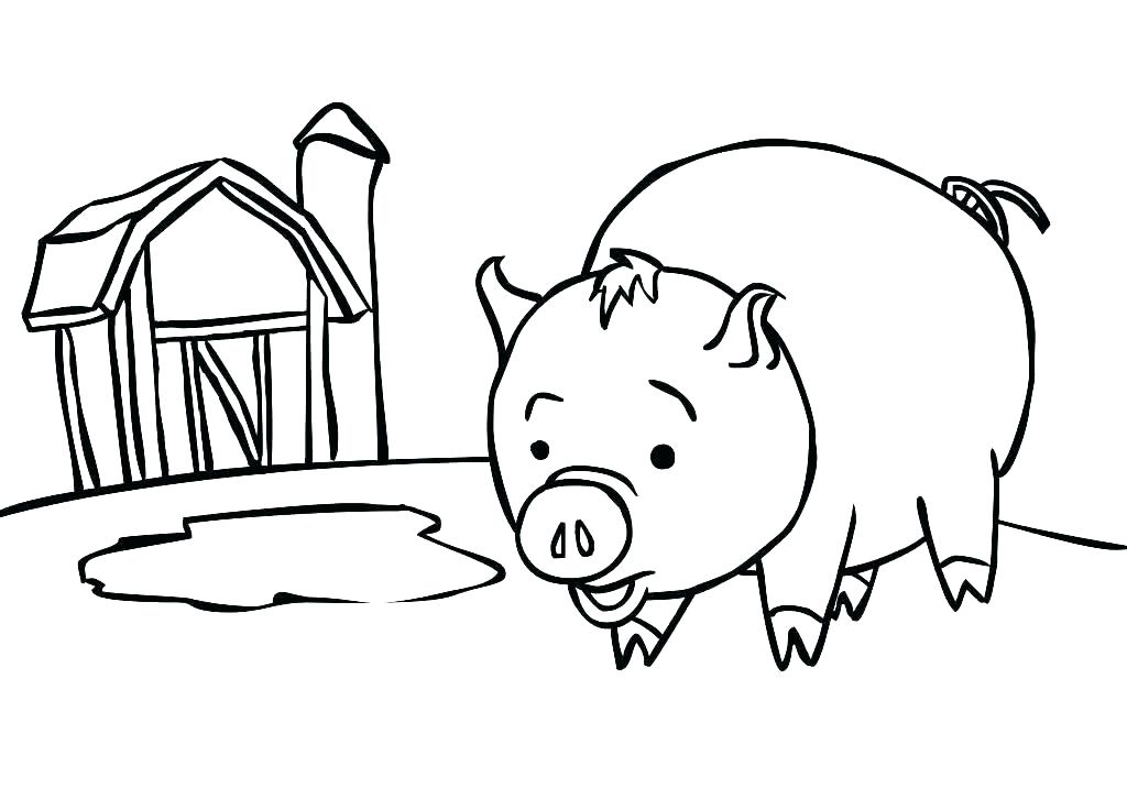 Piggy Bank Coloring Page 1024x726 Piggy Bank Coloring Page