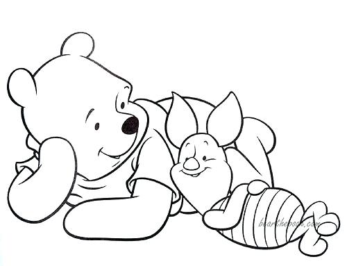 Winnie The Pooh And Piglet Coloring Pages The Pooh And Piglet 500x383 Winnie The Pooh And Piglet Coloring Pages The Pooh And Piglet
