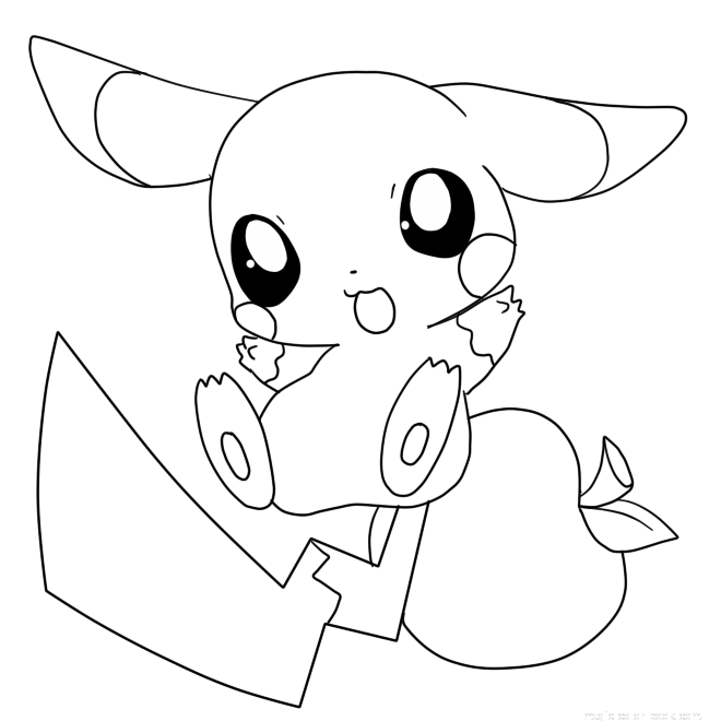 Pokemon Pikachu Coloring Pages Online Free Print 660x660 Pokemon Pikachu Coloring Pages Online Free Print