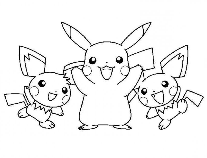 Pikachu Free Coloring Pages 850x651 Pikachu Free Coloring Pages