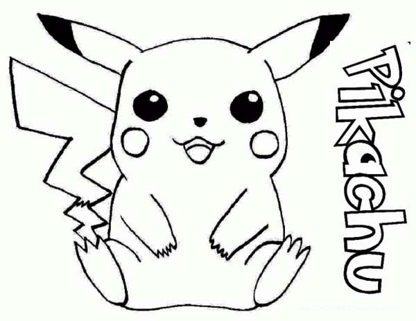 Unique Pikachu Coloring Page 60 For Your Cute Pages 600x463 Unique Pikachu Coloring Page 60 For Your Cute Pages