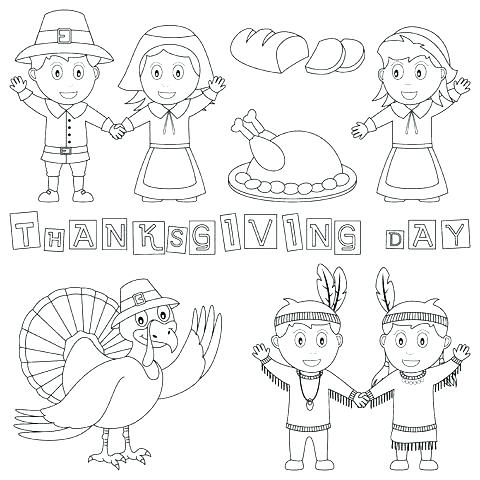 480x480 Thanksgiving Indian Coloring Pages Luxury Pilgrim And Coloring