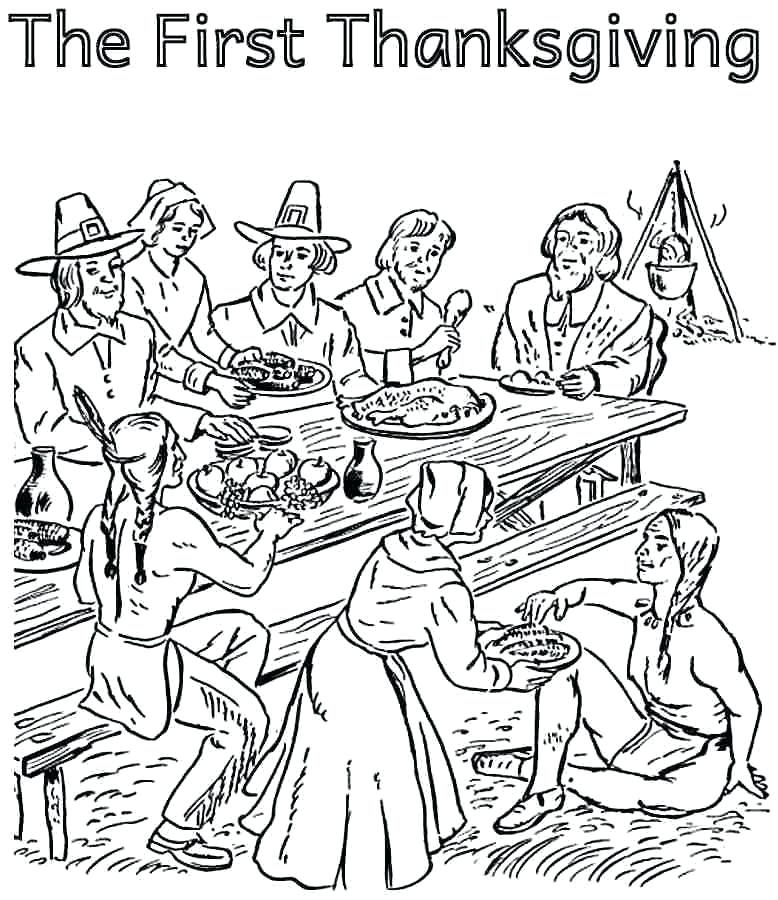778x900 Indian Color Pages Pilgrim Coloring Pages Photos