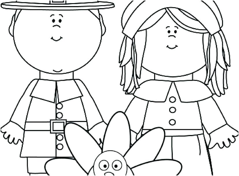 Pilgrim Coloring Pages Printable 827x609 Pilgrim Coloring Pages Printable