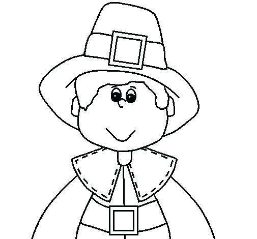 Pilgrim Coloring Page 505x470 Pilgrim Coloring Page