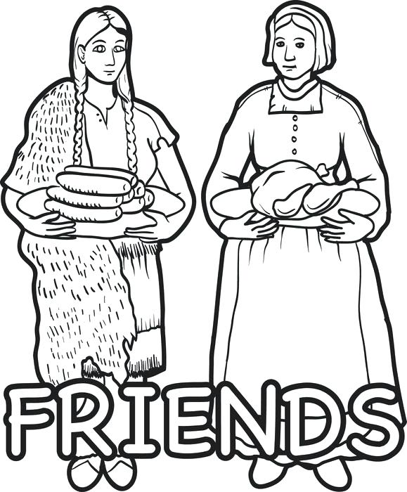 Pilgrim Coloring Pages Printable 579x700 Pilgrim Coloring Pages Printable