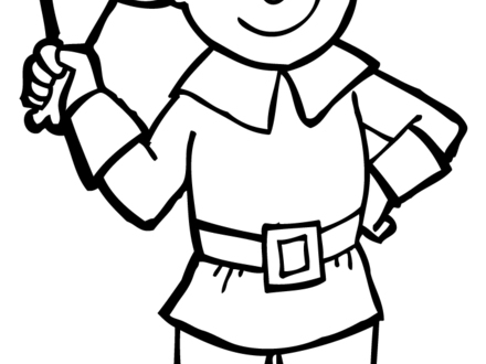 Pilgrim Girl Coloring Page