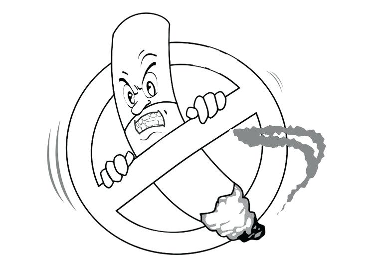 750x531 Say No To Drugs Coloring Pages Say No Smoking Coloring Pages