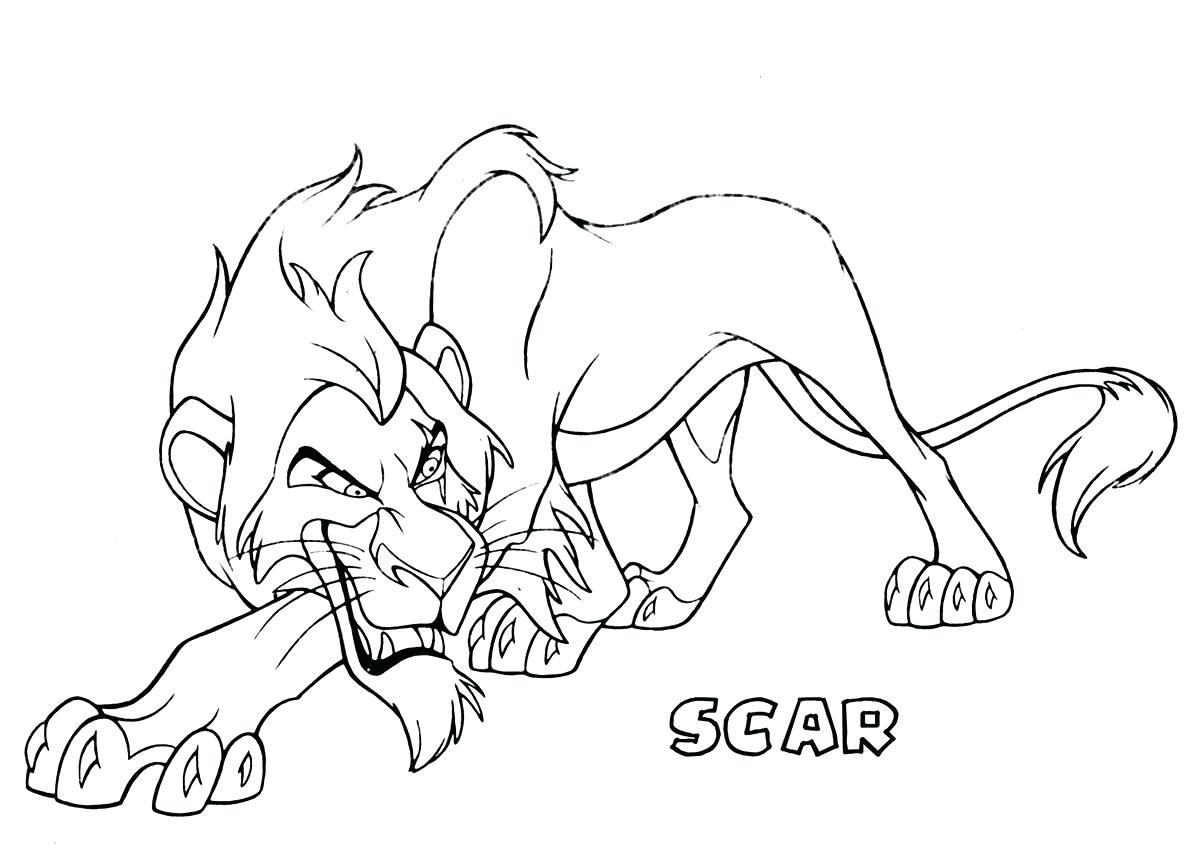 1200x848 Coloring Pages Online Disney With Page Draw Drawing Mufasa Roar