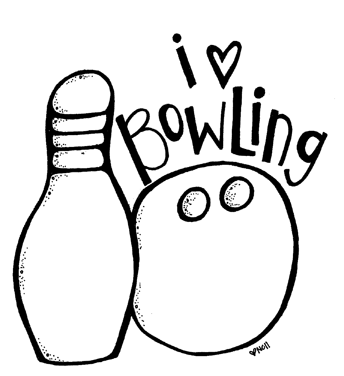 1193x1305 Bowling Coloring Pages