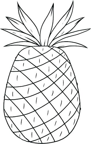 316x500 Pineapple Coloring Pages Free Luau Coloring Pages Medium Size