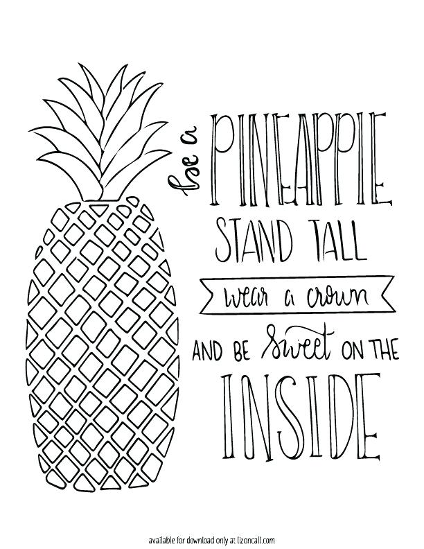 612x792 Queen Sweetest Pineapple Coloring Page Download Spongebob Pages 8
