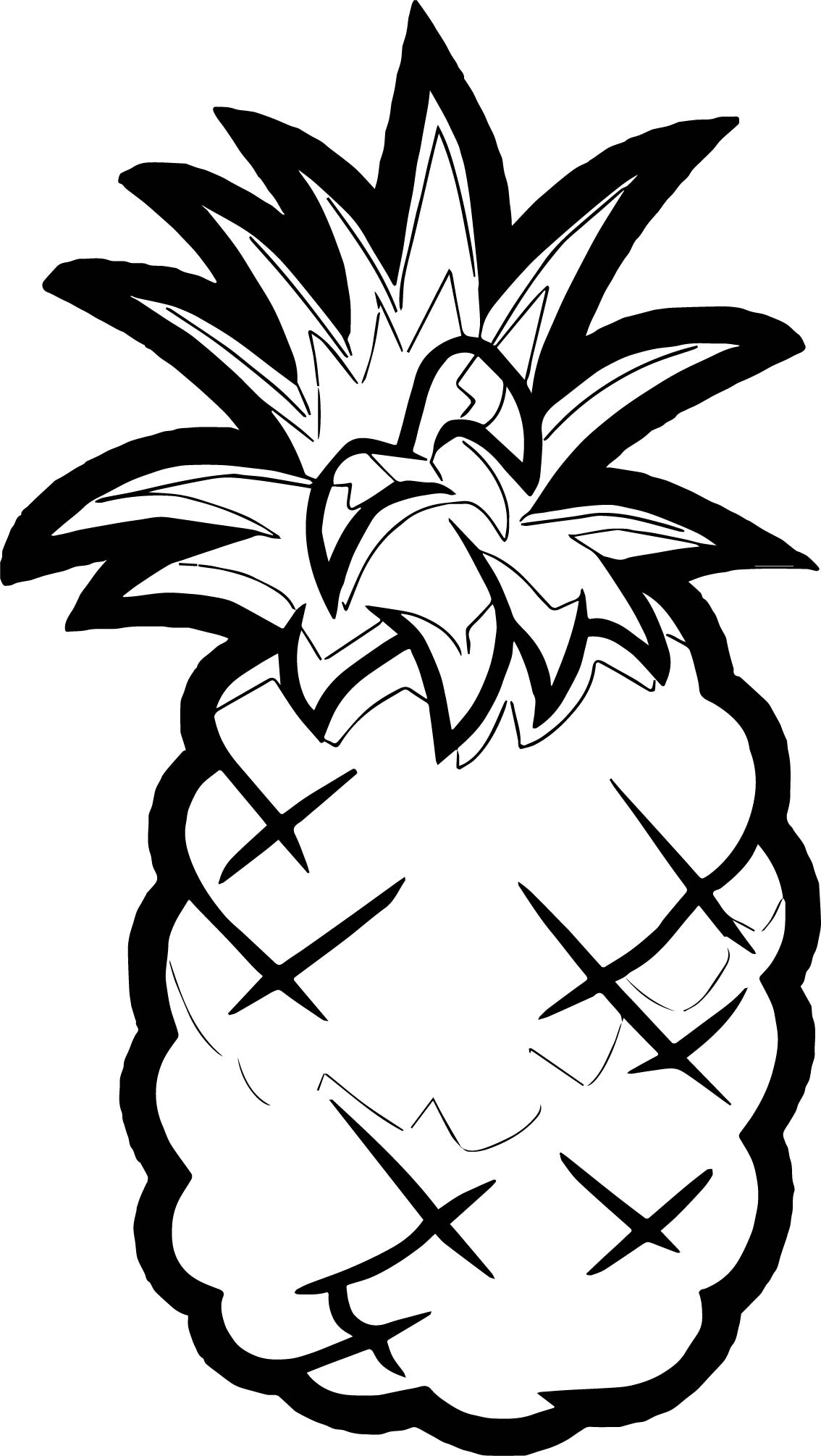 1134x2010 Smoothie Smash Pineapple Coloring Page Wecoloringpage