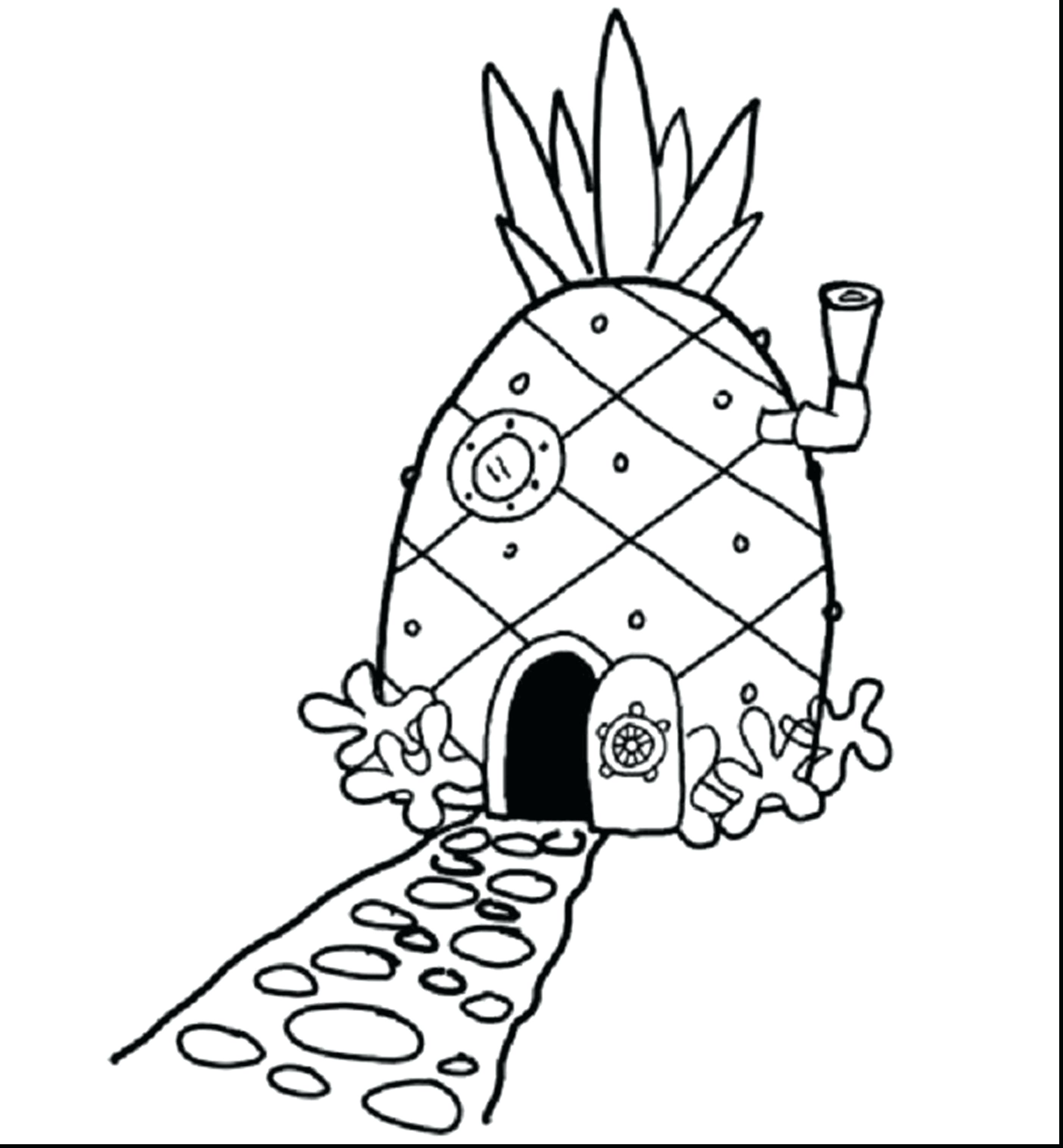 2805x3029 Daring Pineapple Coloring Page Cool Pages