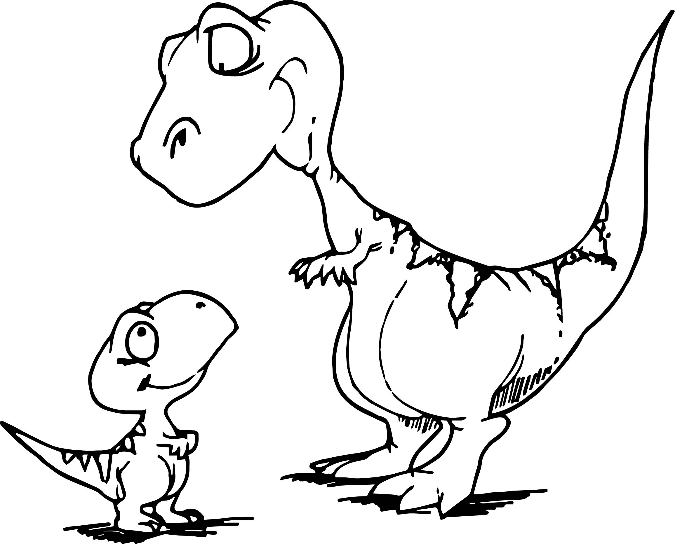 2312x1864 Mom Dinosaur And Child Dinosaur Coloring Page Wecoloringpage