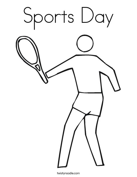 468x605 Sports Day Coloring Page