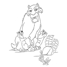 230x230 10 Cute Ice Age Coloring Pages For Your Toddler