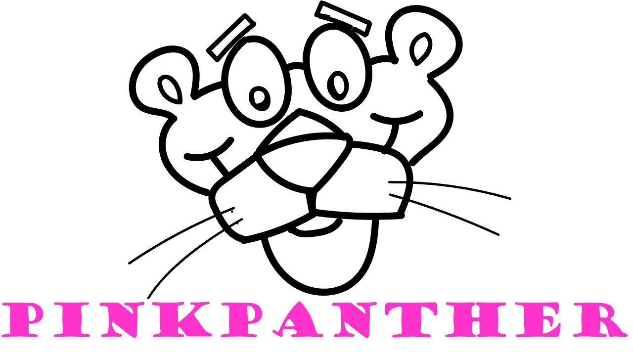 1280x720 How To Draw And Color Pink Panther Coloring Pages For Kids